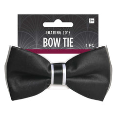 1920s Bow Tie, Black, One Size