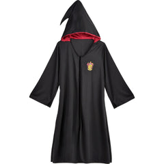 Adult Harry Potter Gryffindor Robe with Crest & Hood, Red/Black, One Size