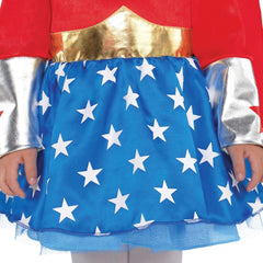 Infant DC Wonder Woman Diana Prince Red/Blue Dress, Assorted Sizes