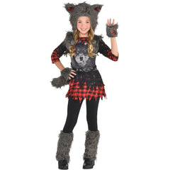 Kids' She-Wolf Werewolf Costume, Assorted Sizes