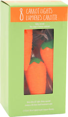 Carrot LED String Lights, Orange, 3.5-foot, 8 Lights