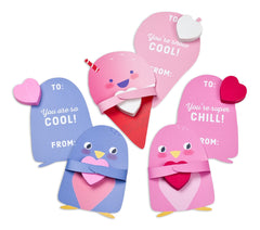 Valentine's Day Huggable Card Kit with Erasers, 24-pk