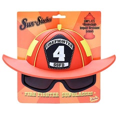 Kids Firefighter Wearable Sunglasses, Red, One Size