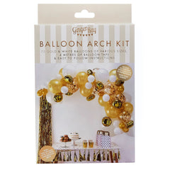 Gold Balloon Arch Kit - Elegant Latex Garland