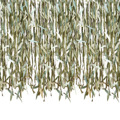 Leaf & Ribbon Scene Setter Background, Green, 10.5-inch