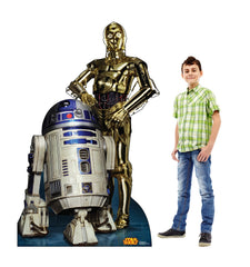 Star Wars R2-D2 & C-3PO Cardboard Standee - 72x45