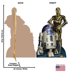 Star Wars R2-D2 & C-3PO Cardboard Standee - 72x45