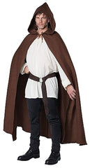 Mysterious Brown Hooded Cloak