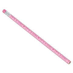 It's a Girl Pencils, Pink, 12-ct - Pack of 2