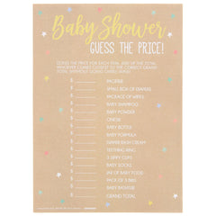 Baby Shower Guess the Price Game, Tan, 24-pk - Pack of 12