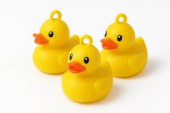 Rubber Duck Favor Charms, Yellow, 3-ct - Pack of 6