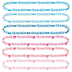 Team Boy or Team Girl Beaded Necklaces, Pink/Blue, 10-pk - Case of 48