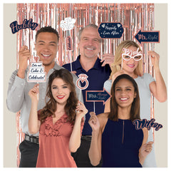 Navy Love Scene Setter, Photo Props, Blue, 8-inch, 21-pk - Case of 24