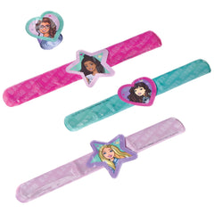 Barbie Slap Bracelets, Pink/Purple/Blue, 4-pk - Pack of 2