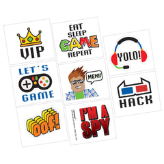 Party Town Temporary Tattoos, Multi-Colored, 8-pk - Case of 120