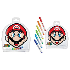 Super Mario Gel Pens Set in Character Pouch - Case of 72