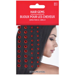 Radiant Red Hair Gems - 50 Piece Set - Pack of 12