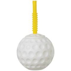 Golf Ball Sippy Plastic Cup with Straw - Pack of 6