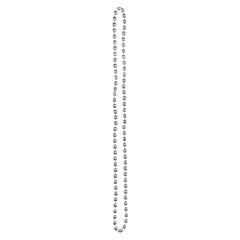 Metallic Silver Bead Necklace, Assorted Colors, 30-inch - Case of 144