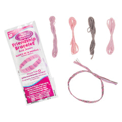 DIY Customizable Friendship Bracelet Kits, Pastel Pink, 12-pk - Pack of 2