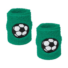 Soccer Sweat Bands, Green, One Size, 2-pcs - Pack of 12