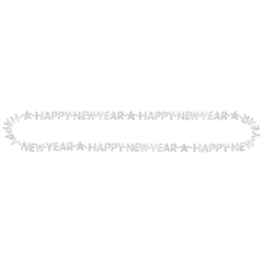 Happy New Year Beaded Necklace, Gold/Silver, 32-inch - Pack of 24