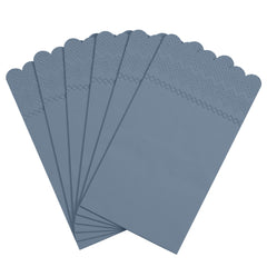 3 Ply China Blue Scalloped Dinner Napkins | 100 Count