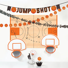 Basketball Jump Shot Buffet Decorating Kit, Assorted, 12-pk - Case of 24