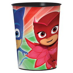 PJ Masks Reusable Plastic Favor Cup, 16-oz, Red/Blue/Green - Pack of 6