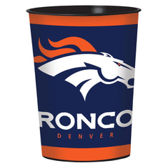 Denver Broncos NFL Party Plastic Cup - Pack of 12
