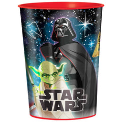 Star Wars Galaxy of Adventures Favor Plastic Cup, Black, 16-oz - Case of 120