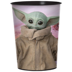 The Mandalorian Reusable Favor Plastic Cup, Brown/Purple, 16 oz - Pack of 12