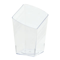 Mini Plastic Reusable Slanted Serving Tumblers, Clear, 3-oz, 10-ct - Pack of 3