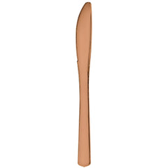 Premium Rose Gold Plastic Knives, 40-pk - Case of 48