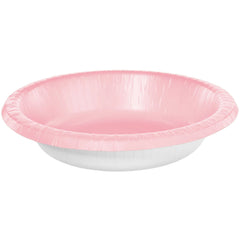 Elegant Rose Pink 20 oz. Paper Bowls, 20-ct - Pack of 6