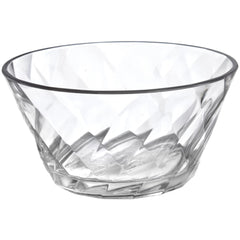 Round Ringed Plastic Reusable Serving Bowl, Clear, 3-in - Pack of 3
