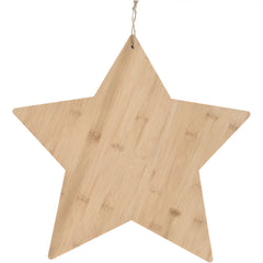 Patriotic Bamboo Star-Shaped Serving Platter - Pack of 3