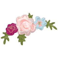 Elegant Pink Flower Foil Balloon Arrangement - Pack of 2