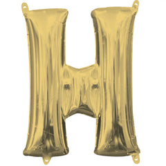 Gold Foil Letter "H" Balloon - Case of 70