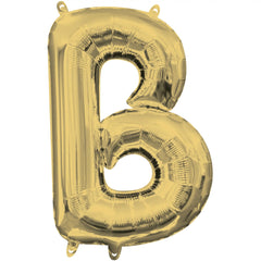 Metallic Gold Foil Letter B Balloon - Pack of 5