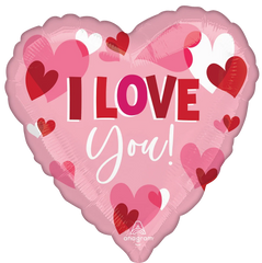 Playful Hearts Jumbo Foil Balloon - Valentine's Day - Pack of 5
