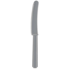 Silver Plastic Economy Knives, 20-pk - Pack of 5