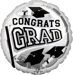 Be True to School Silver Foil Graduation Balloon - Pack of 5
