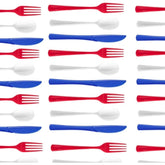 150 Piece 4th of July Cutlery Set