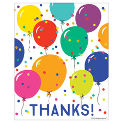 Colorful Balloon Thank You Card, 8-ct - Pack of 12