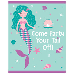 Mermaid Birthday Party Invitations, 8-ct - Pack of 12