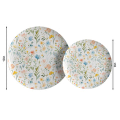 Earthtrends Petite Fleur Paper Combo Set | 160 10 In. + 160 8 In.