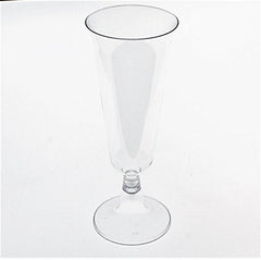 5 Oz. Clear Plastic Flute Glasses | 24 Count