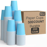 12 Oz. Light blue Paper Cups | 500 Count