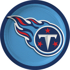 Tennessee Titans 9-inch Round Paper Plates - Set of 10 - Case of 48